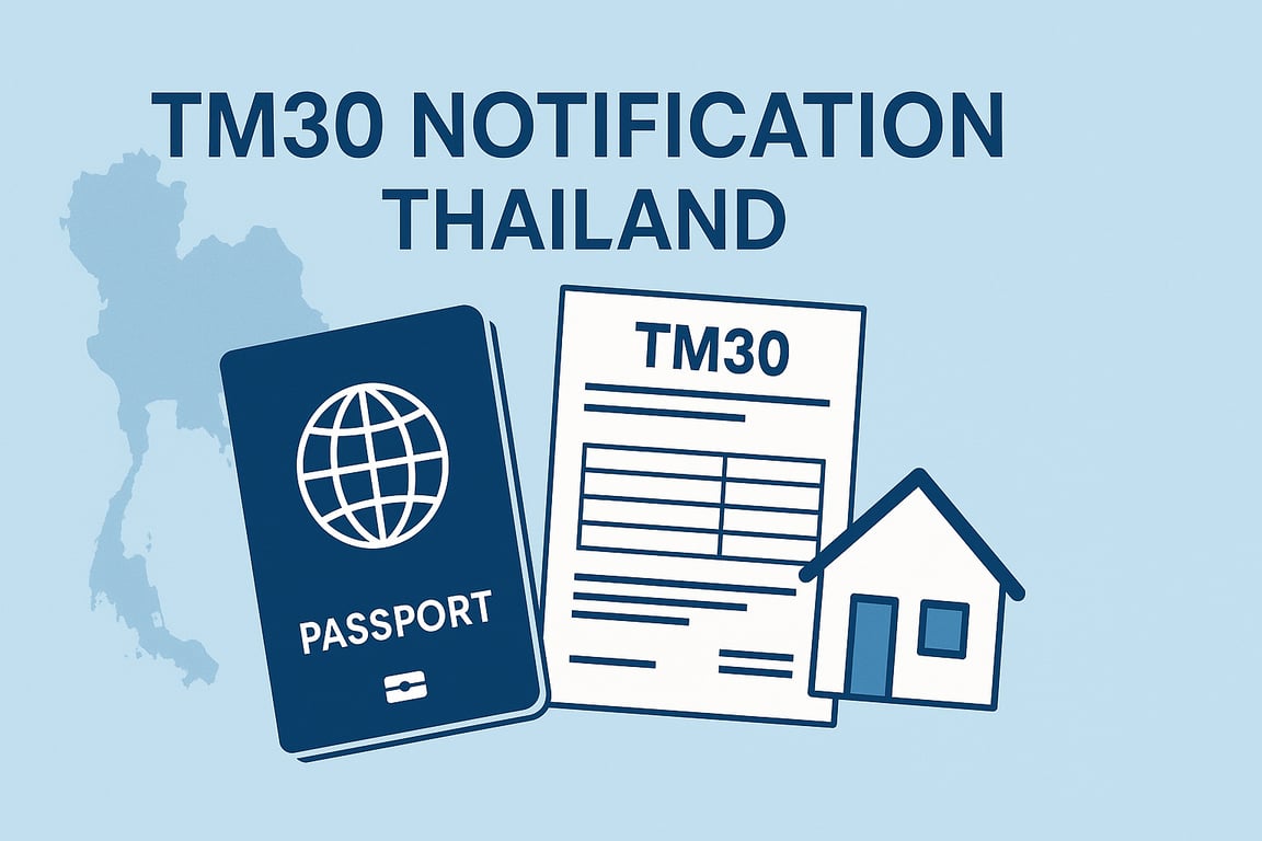 ขั้นตอนการแจ้งที่พักคนต่างด้าว (TM30) สำหรับเจ้าบ้าน