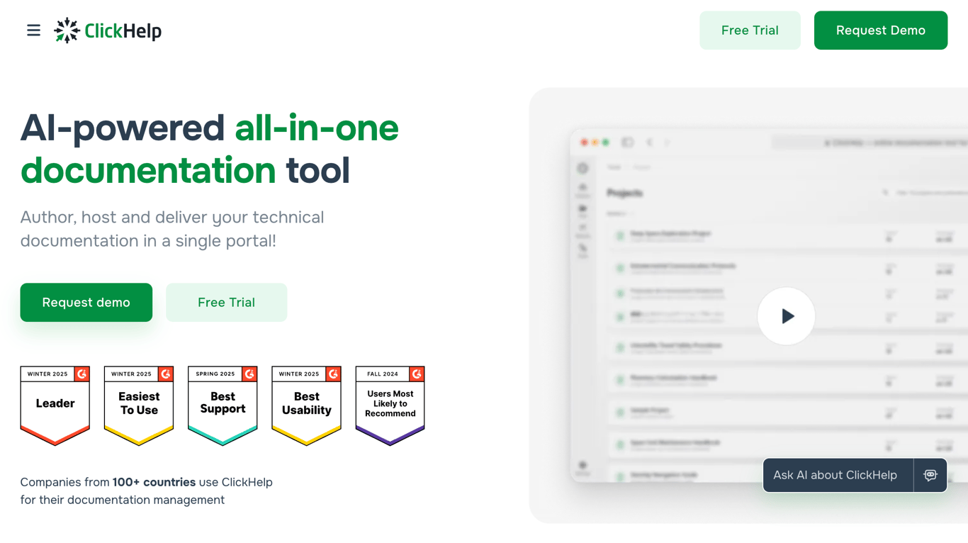 ClickHelp multi-format documentation tool