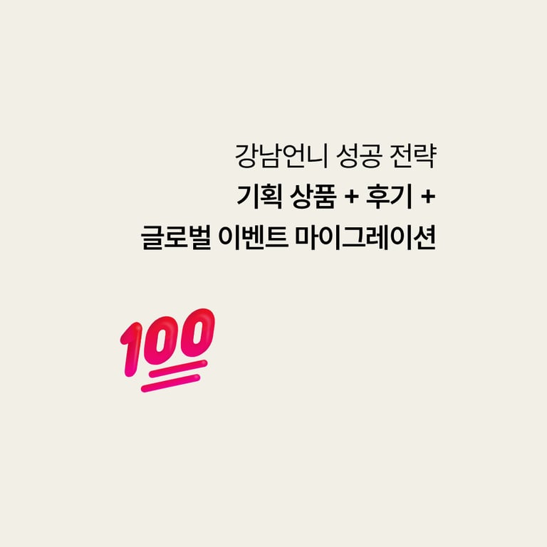 강남언니 성공 전략: 기획 상품 × 후기 × 글로벌 ROI
