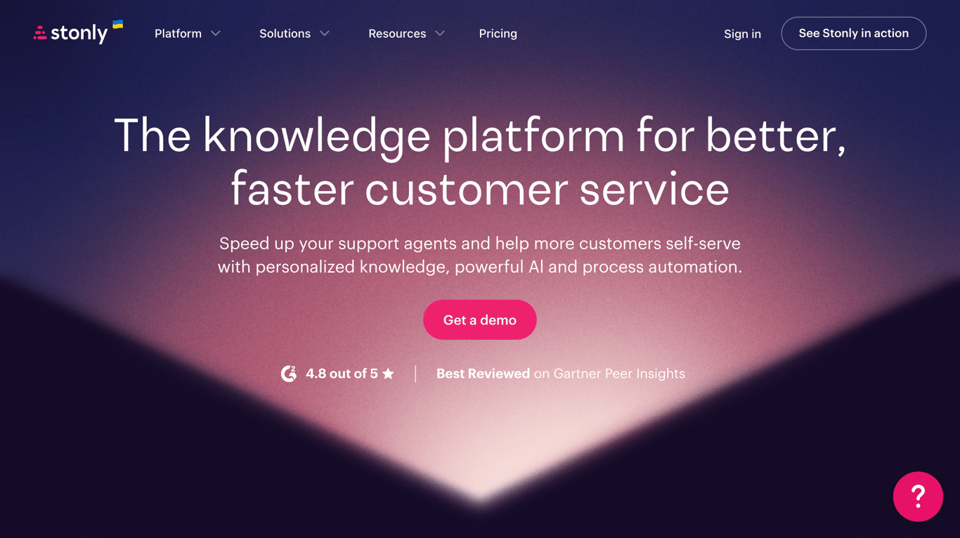 Stonly interactive troubleshooting guides