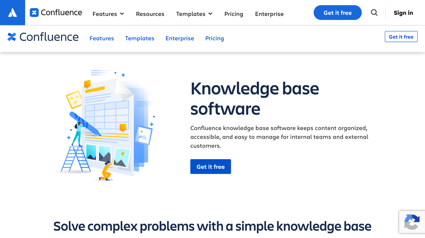 Confluence internal team wiki