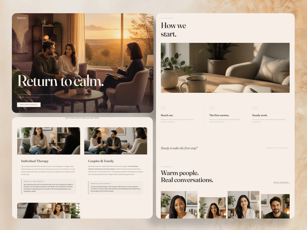 Halcyon — Premium Psychology & Mental Health Web Template