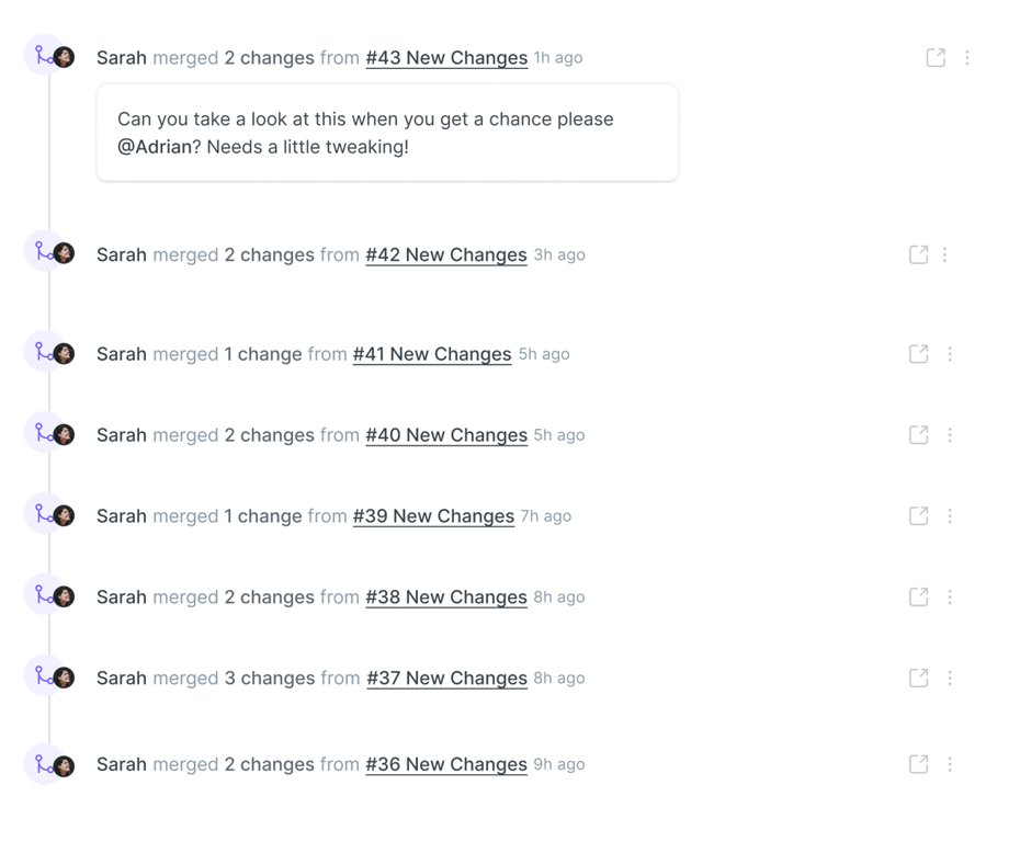 GitBook change request review workflow