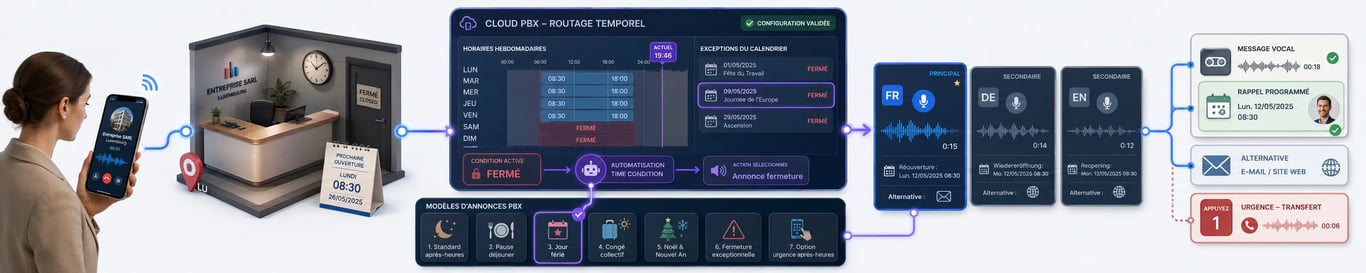 Opening-Hours Message Examples for Luxembourg Businesses