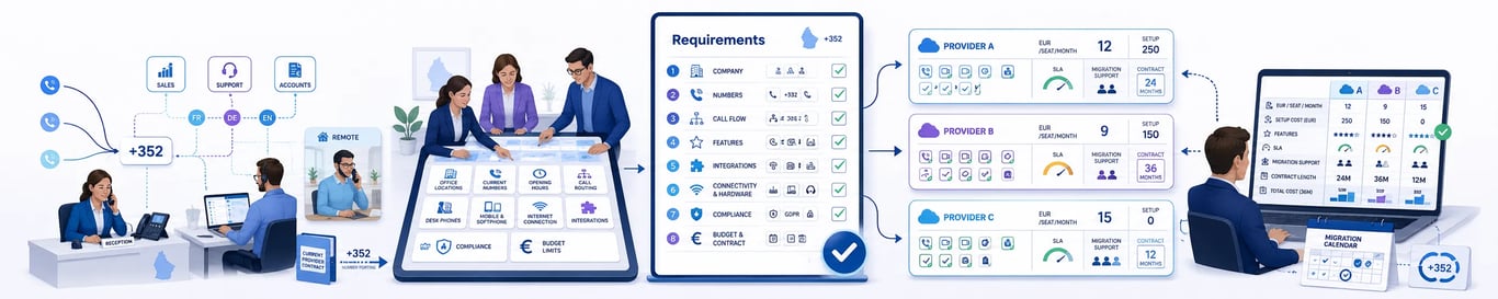 Phone System Requirements Template for Luxembourg Businesses