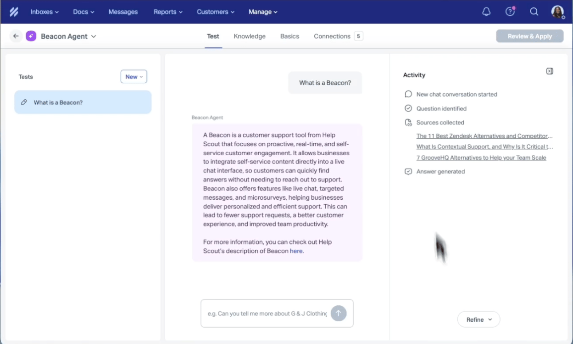 Help Scout AI Answers