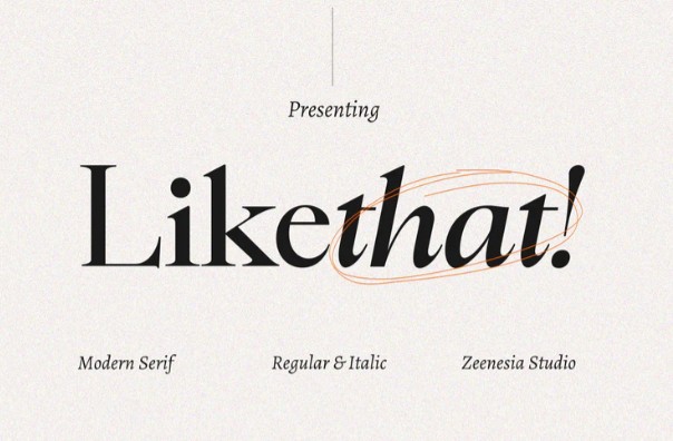 FONT - Likethat