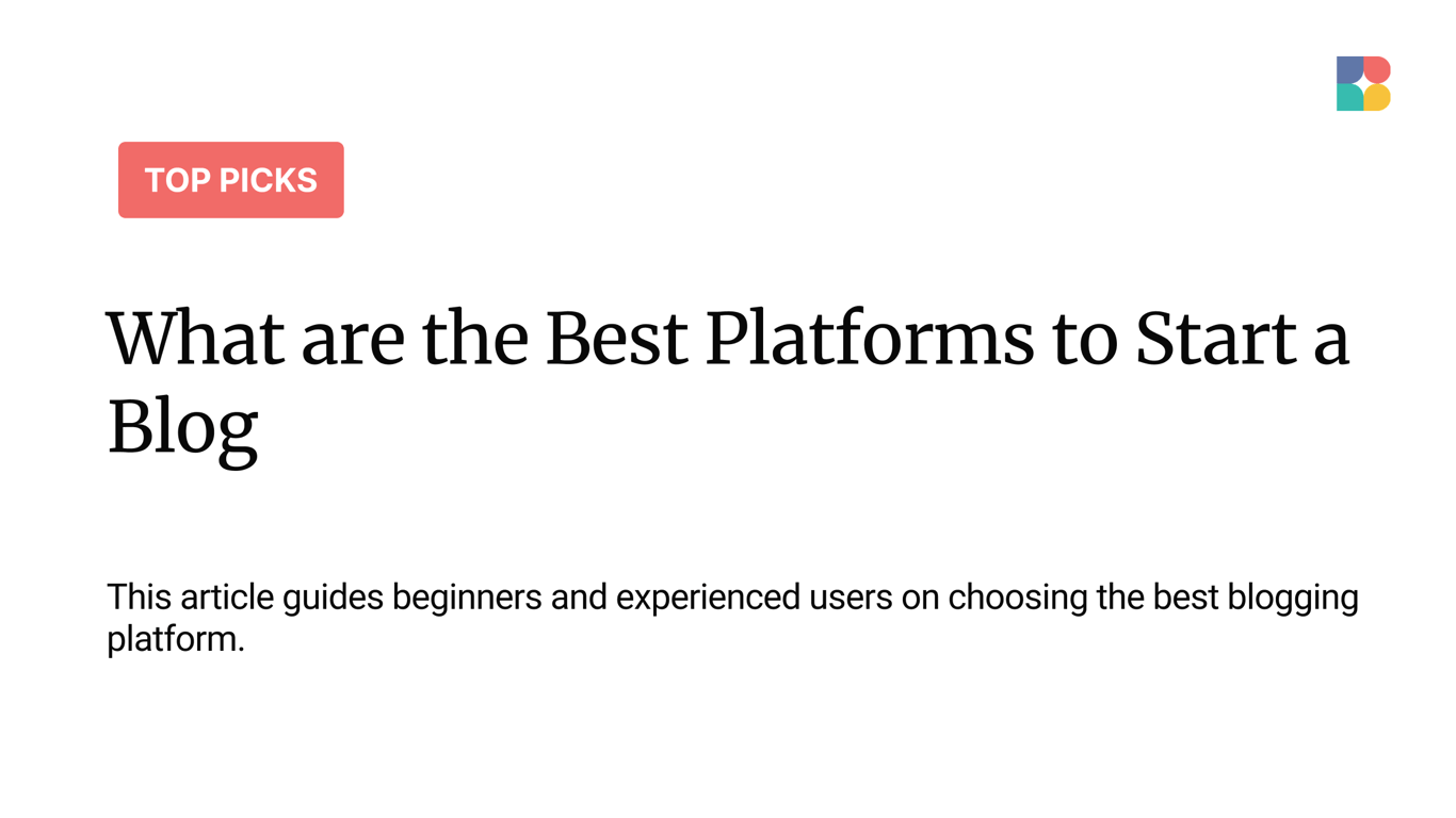 What are the Best Platforms to Start a Blog in 2025