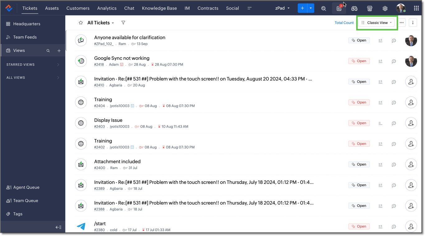 Zoho Desk Blueprint workflow