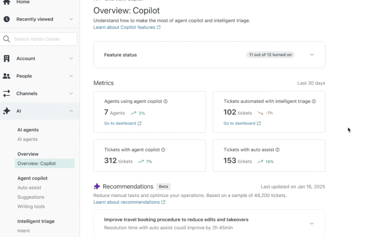 Zendesk AI Agent automated resolution