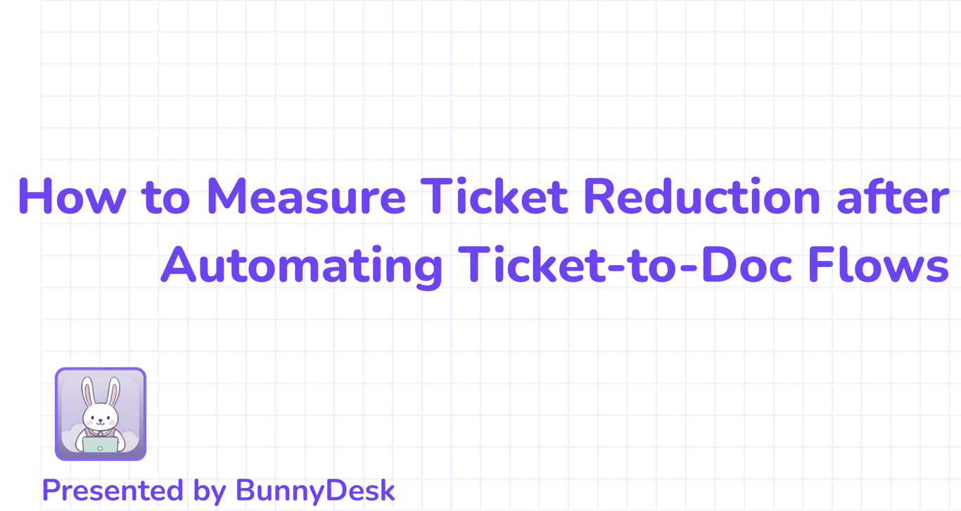How to Measure Ticket Reduction after Automating Ticket-to-Doc Flows
