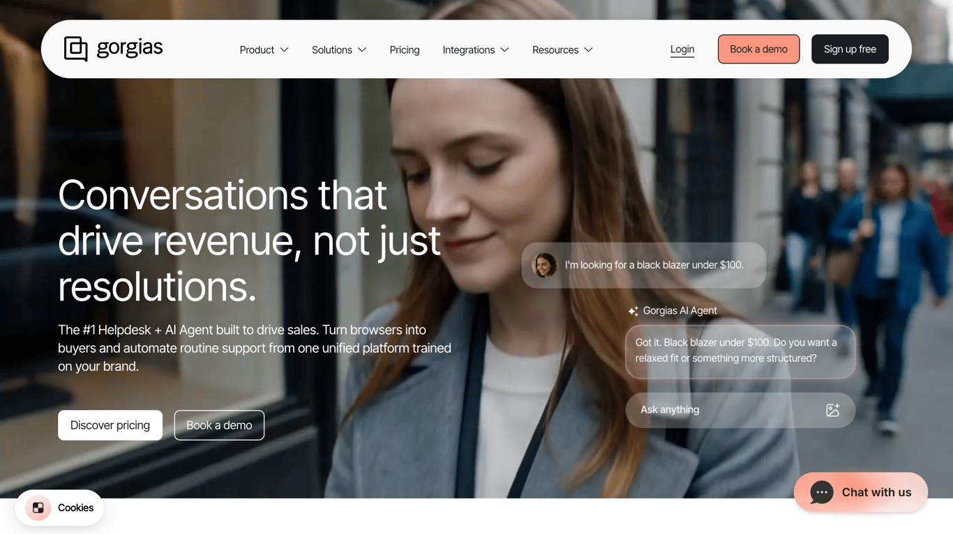 Gorgias ecommerce helpdesk