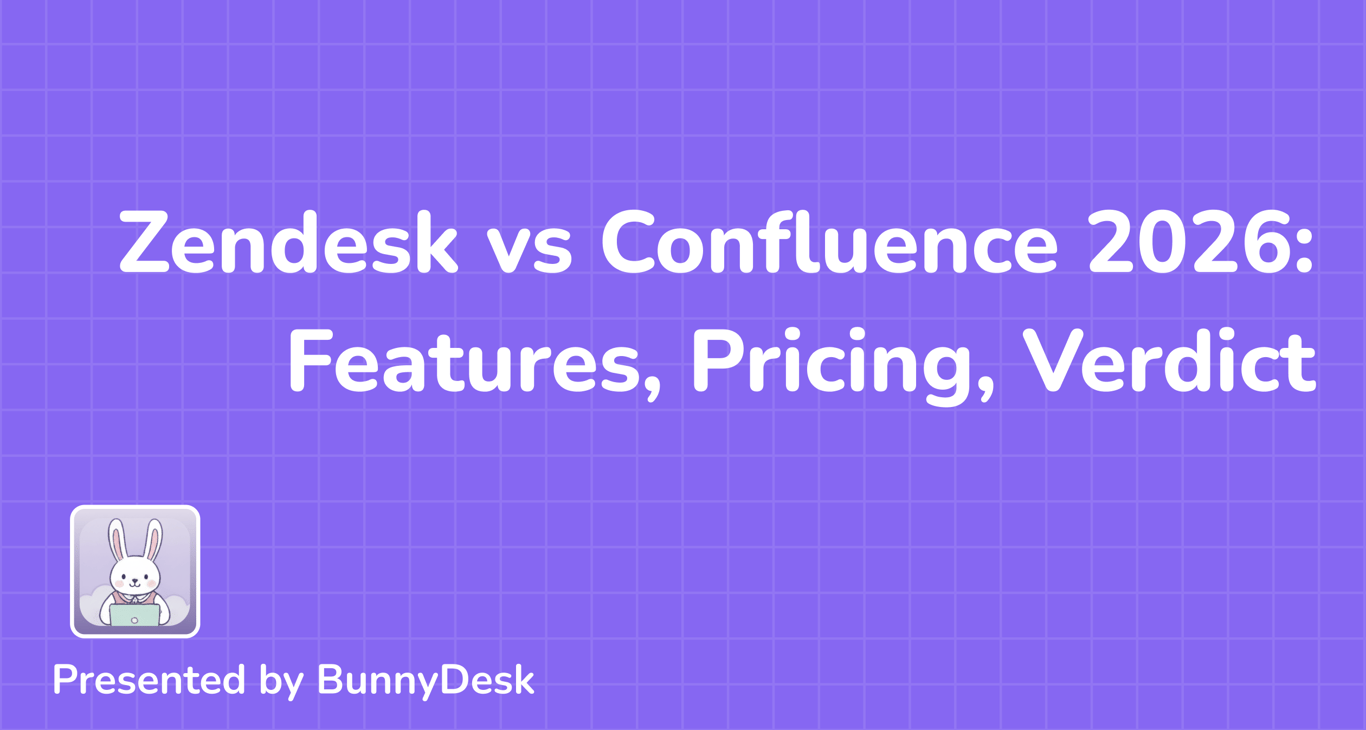 Zendesk vs Confluence 2026: Features, Pricing, Verdict