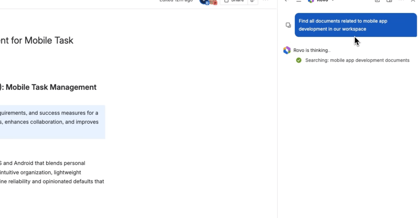 Confluence AI search and writing