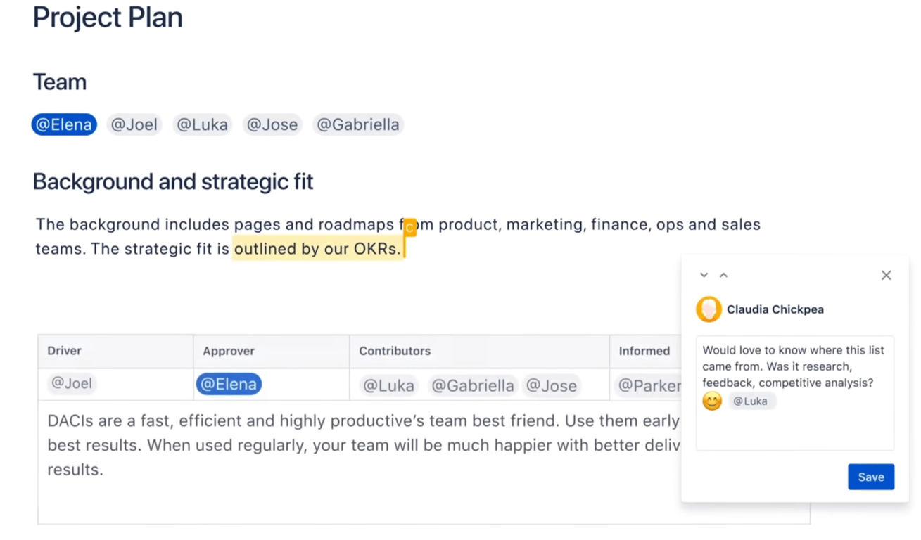 Confluence collaborative page editing