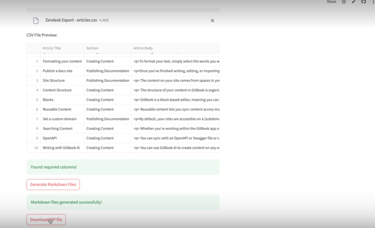 GitBook Git Sync workflow
