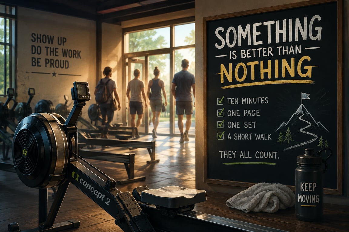 Something Is Better Than Nothing: The Mindset That Builds Consistency