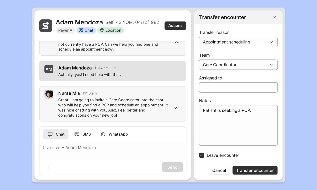 After: Full-height side panel, chat feed visible alongside documentation. 93% task completion · 17.3s avg. time on task · 5/30 participants hesitated
