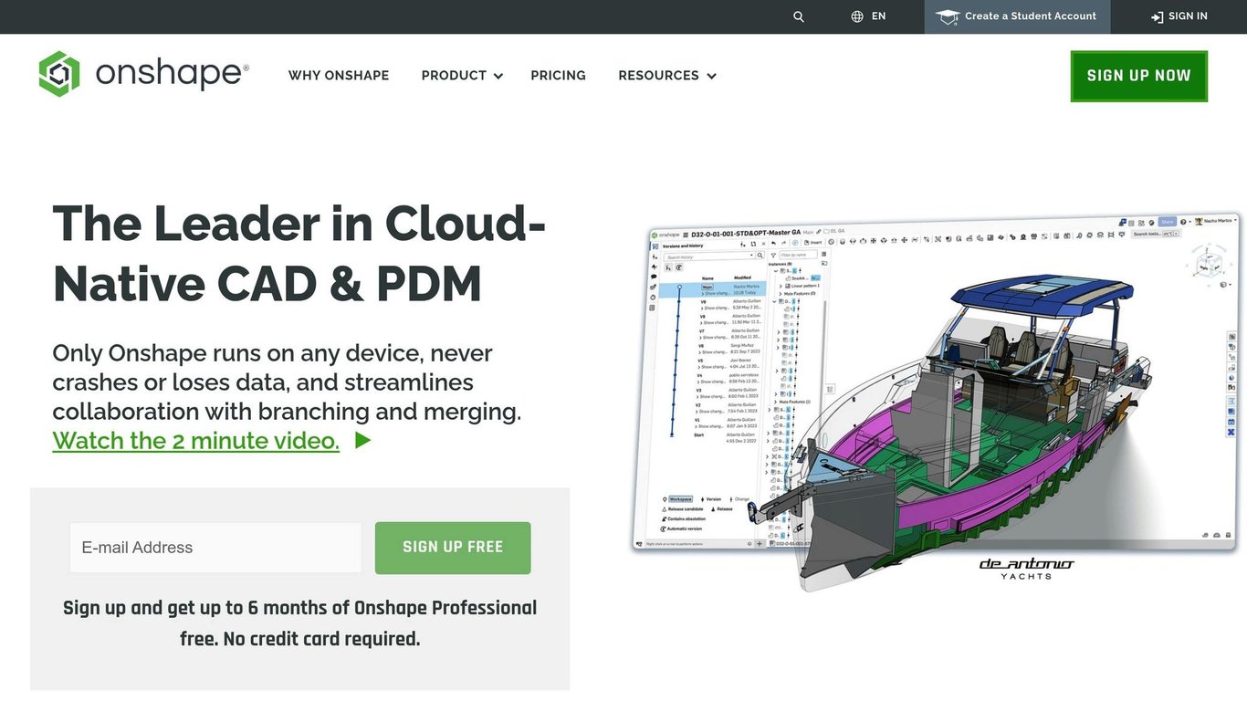 How does Onshape support browser-based CAD work for distributed product teams? Compare its workflow fit with other engineering collaboration and data-management platforms.