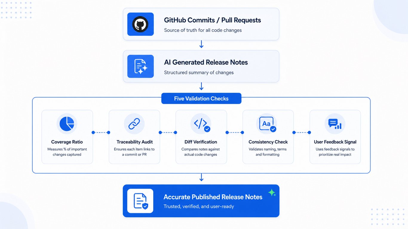 Release note accuracy audit workflow