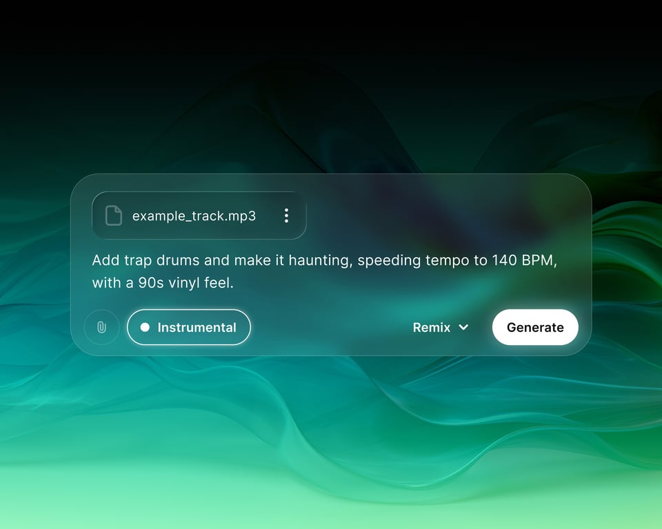 Remix your own instrumental in seconds