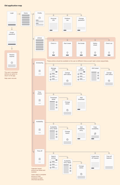 Old application map