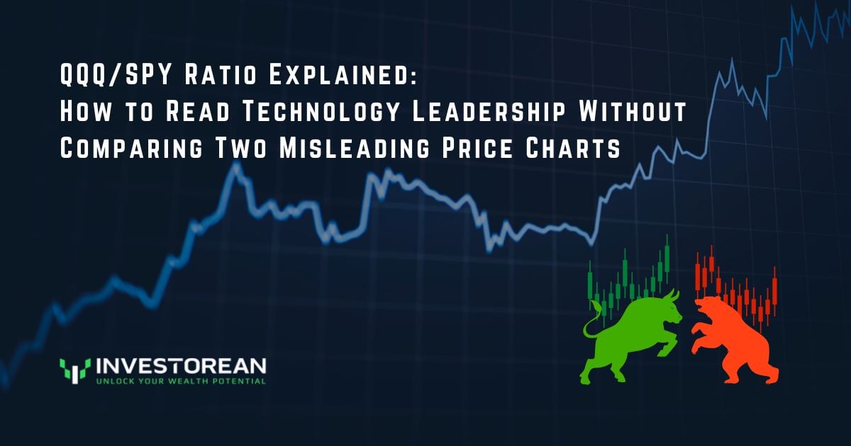 QQQ/SPY Ratio Explained: How to Read Technology Leadership Without Comparing Two Misleading Price Charts