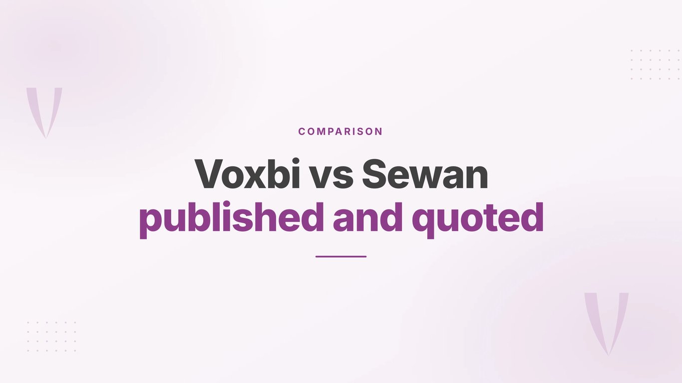 Voxbi vs Sewan