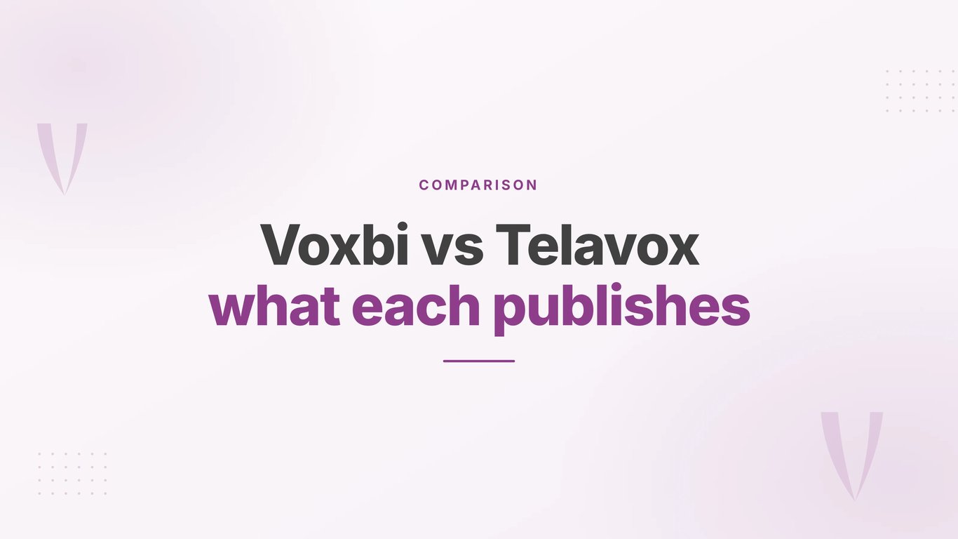 Voxbi vs Telavox