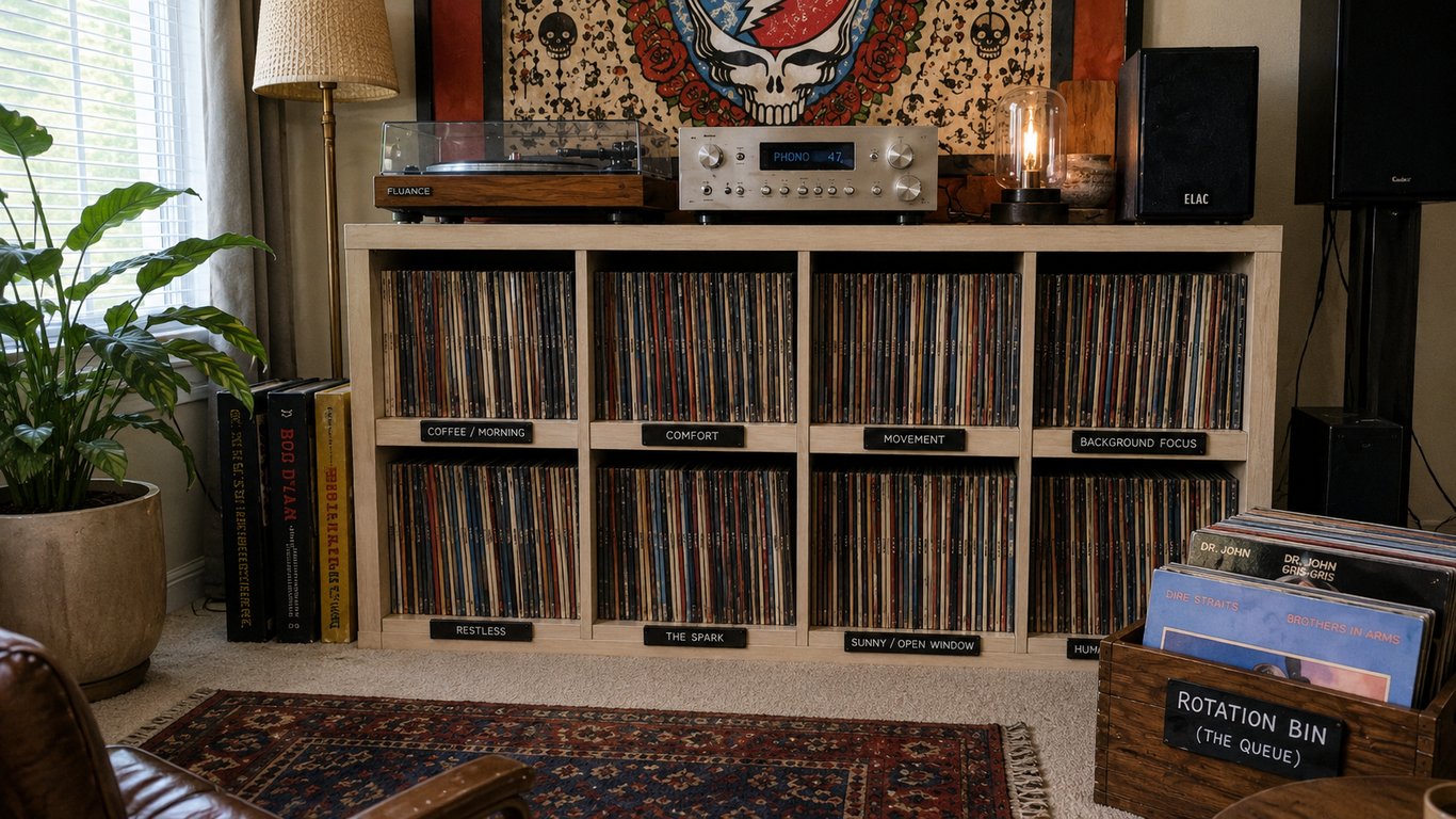 How I Organize and Actually Listen to a 400+ Record Collection