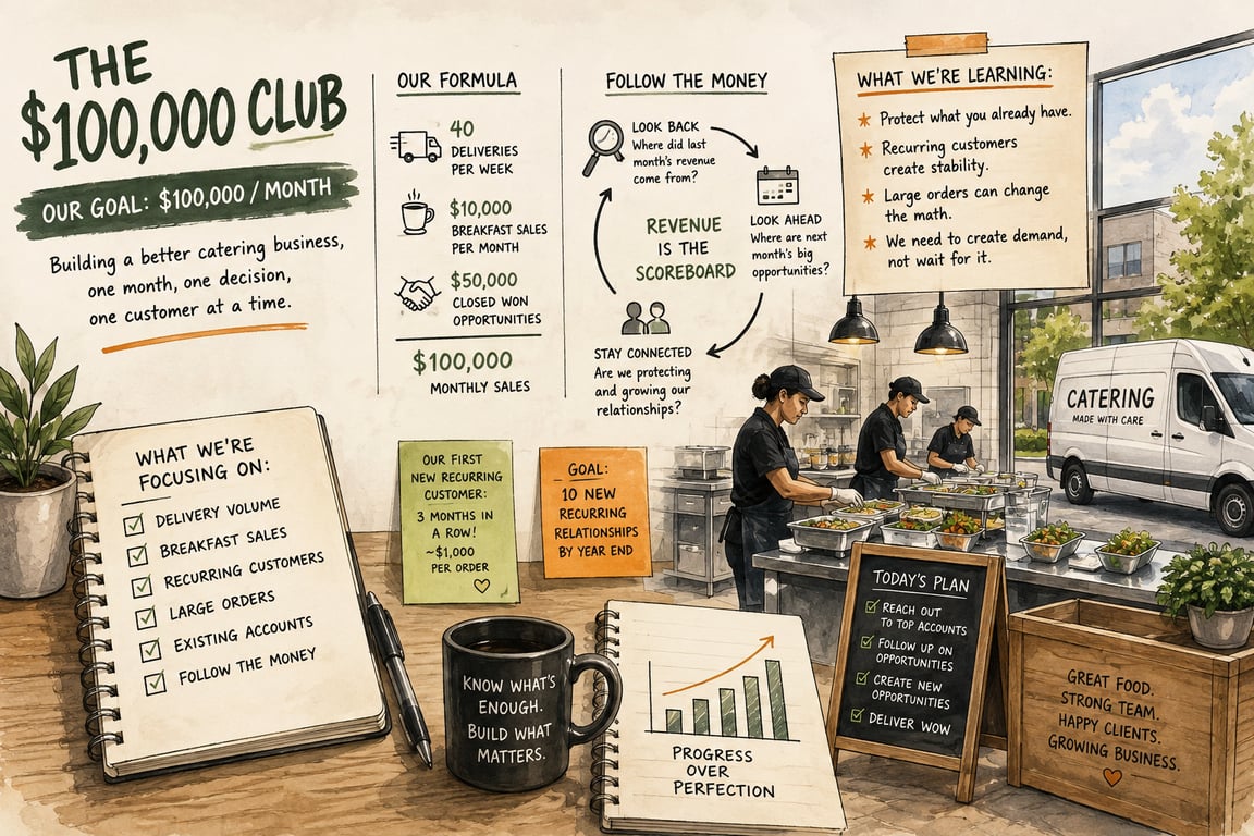 Catering Business Growth: The $100,000 Club Log #2