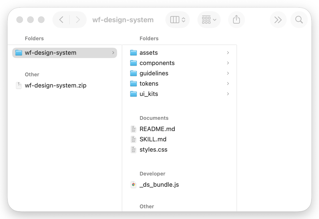 … which Notion Agent unzips into a full directory of assets, tokens, and other materials
