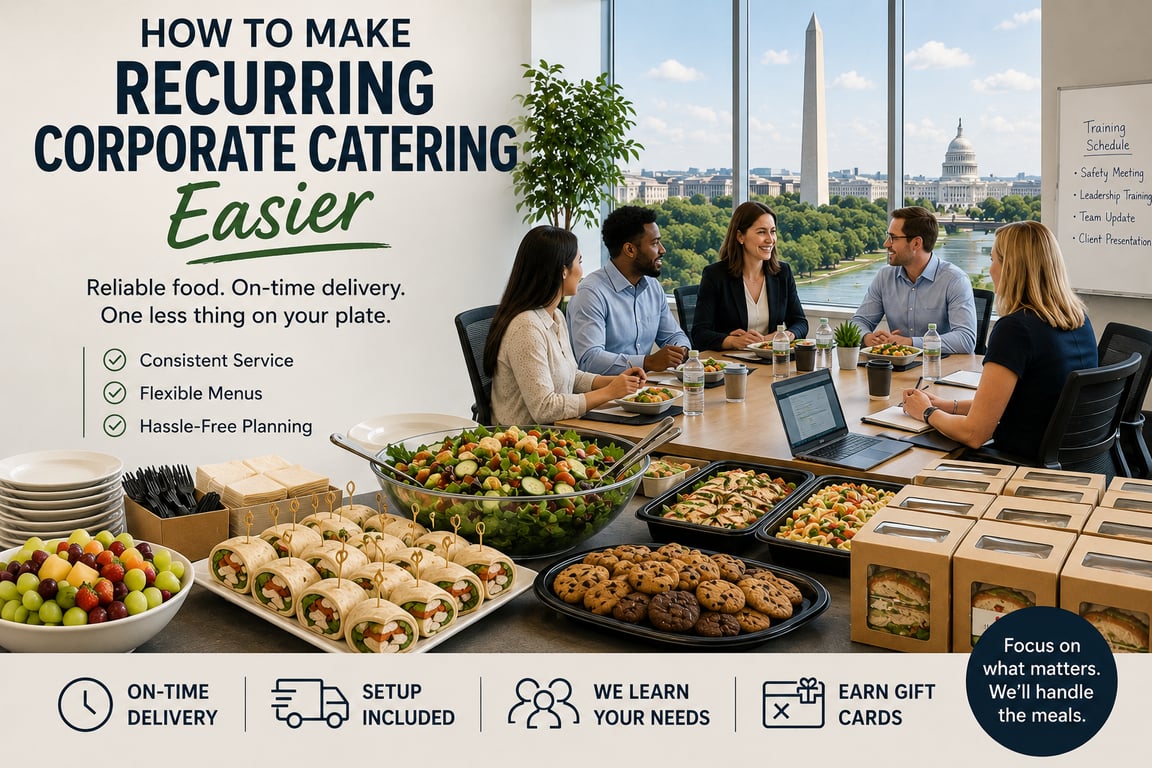 Recurring Corporate Catering: Make Office Meals Easier