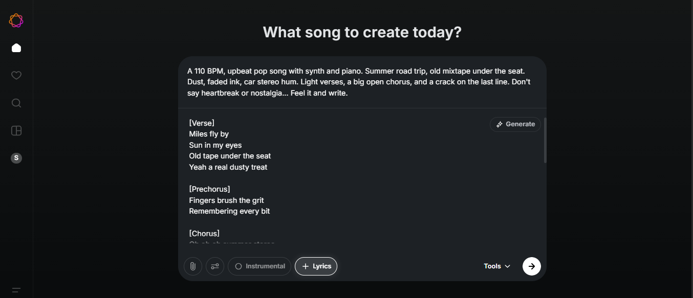 Musicgpt lyrics