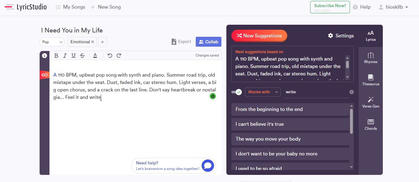 LyricStudio lyrics