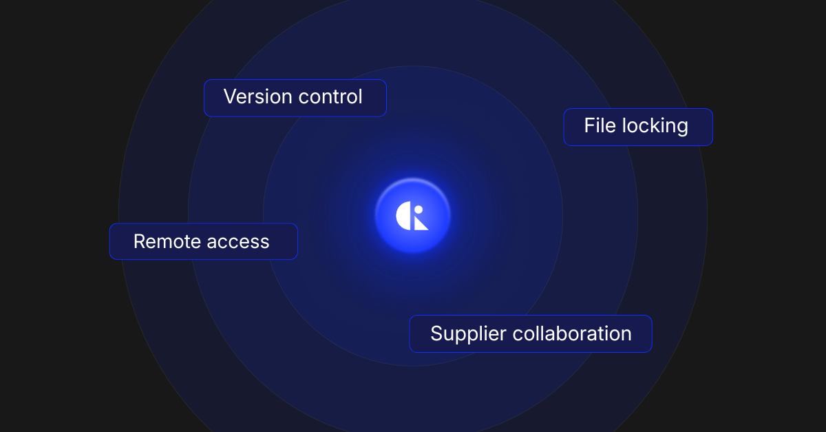CAD ROOMS cloud PDM capabilities including version control, file locking, remote access, and supplier collaboration.