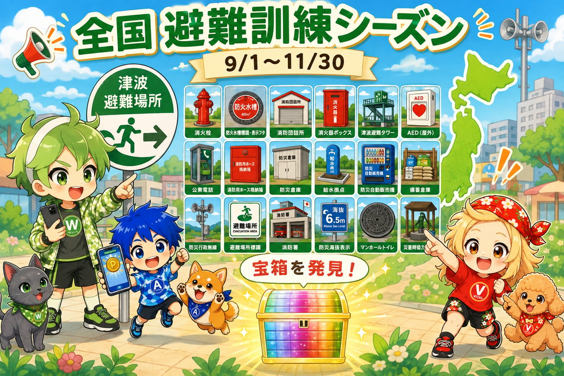 「防災チャンピオンシップ 全国 避難訓練シーズン1」シーズン詳細
