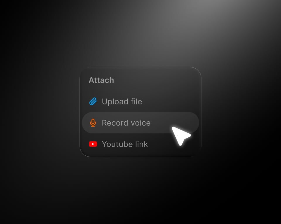 Upload your existing audio file