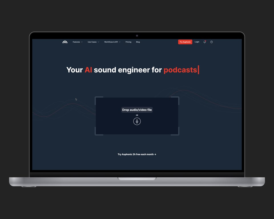 Auphonic AI Audio Editor