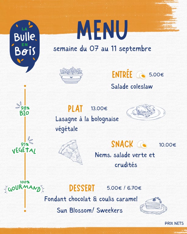 Menu 07-11 septembre 2026