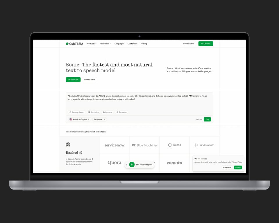 Cartesia TTS API