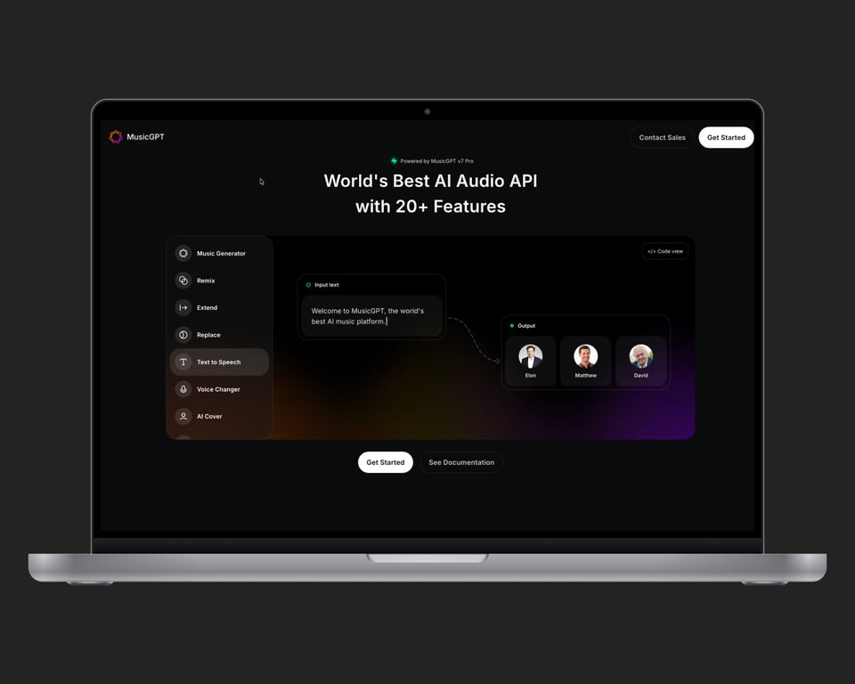 MusicGPT TTS API