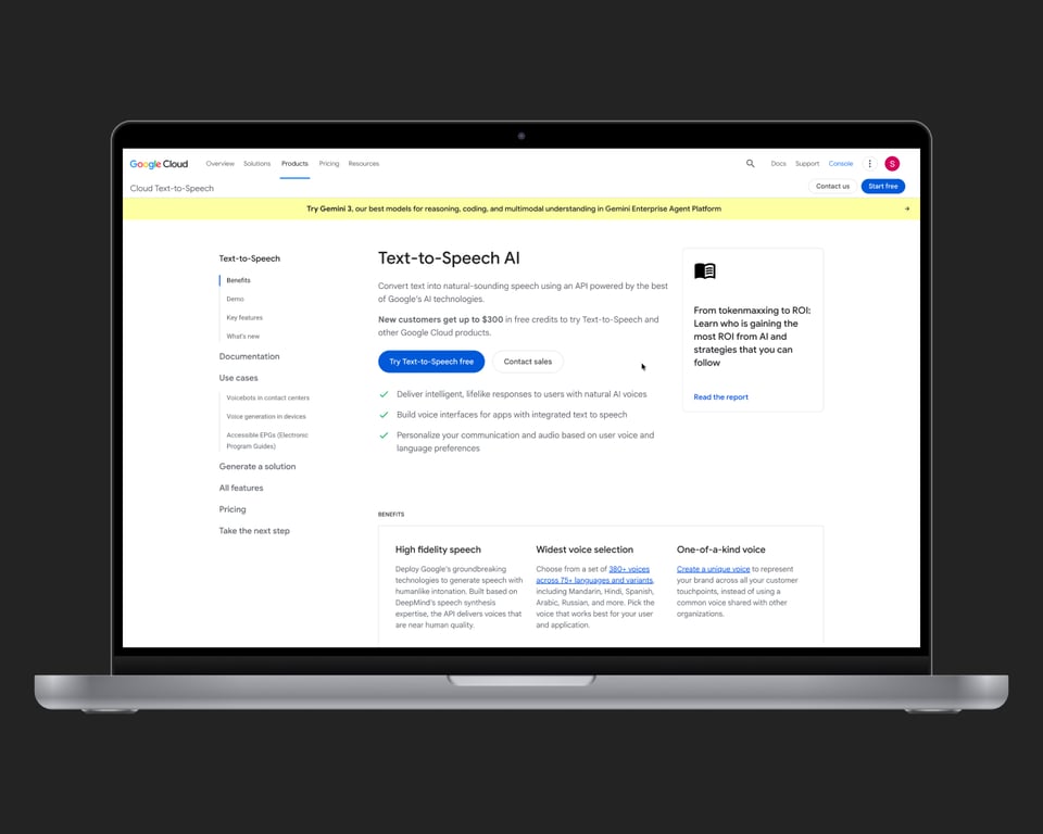 Google Cloud TTS API