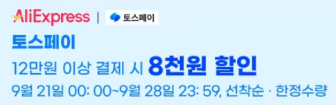 알리 토스페이 할인