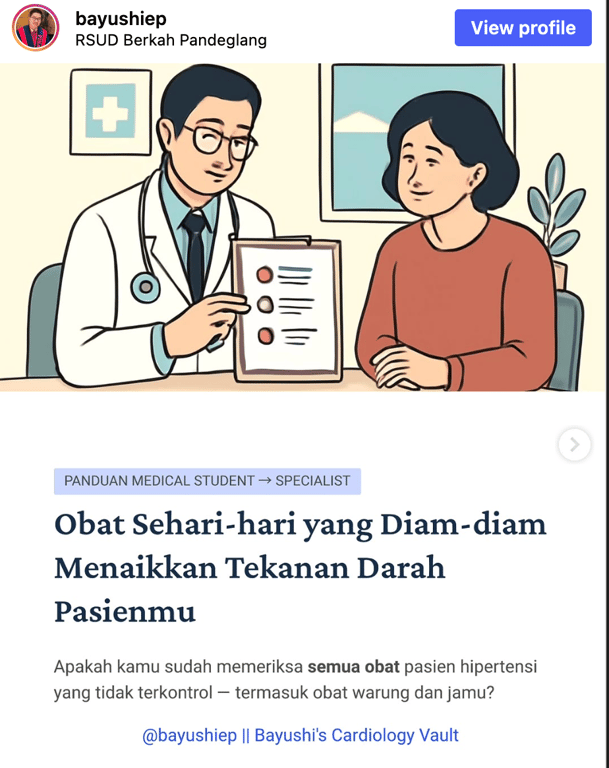 Obat Sehari-hari yang Diam-diam Menaikkan Tekanan Darah Pasienmu
