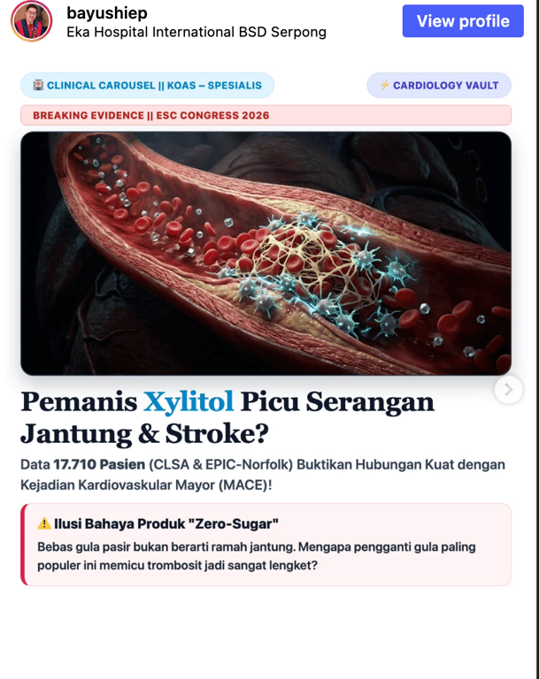 Pemanis Xylitol Picu Serangan Jantung & Stroke?