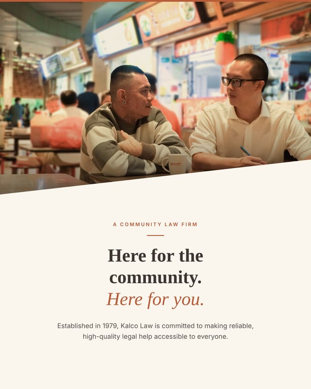 Here for the community. Here for you.