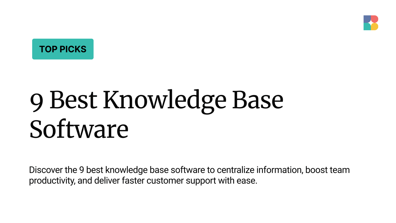 9 Best Knowledge Base Software (2026 Tested)