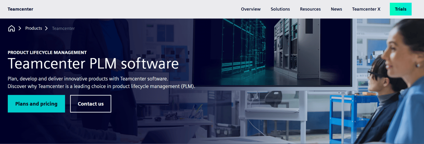 Interface Siemens Teamcenter pour le PLM d'entreprise avec intégrations MCAO sur les principales plateformes CAO