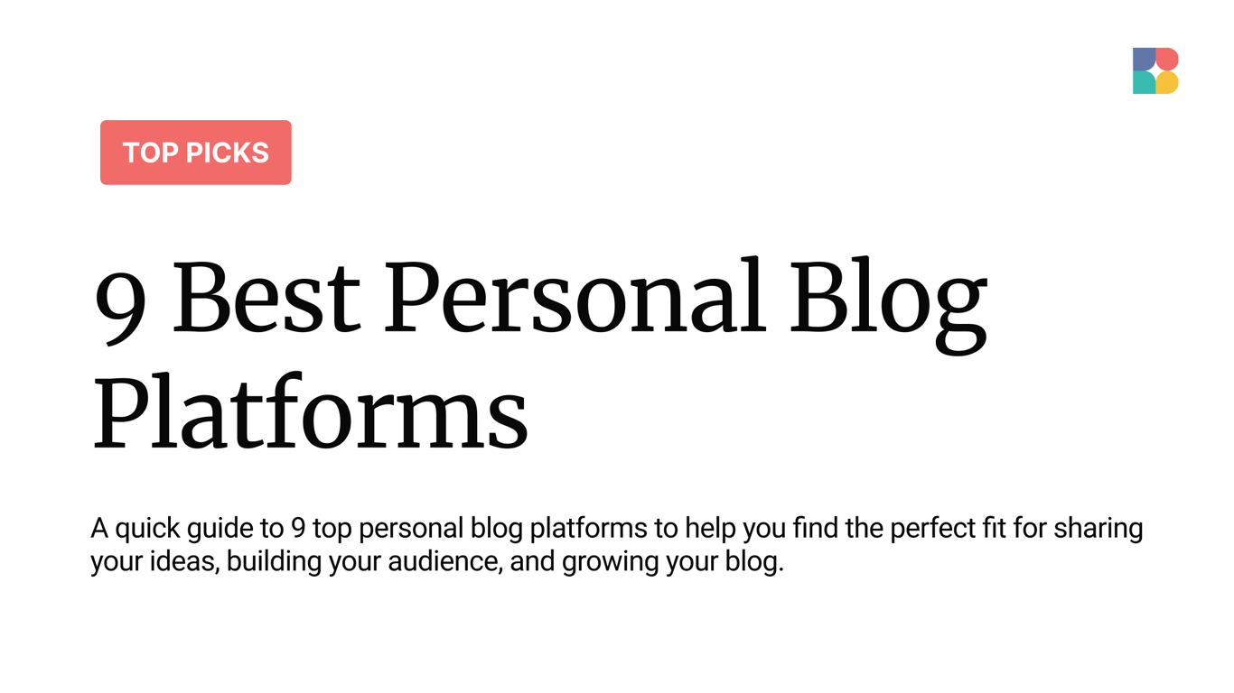 9 Best Personal Blog Platforms for Beginners in 2025